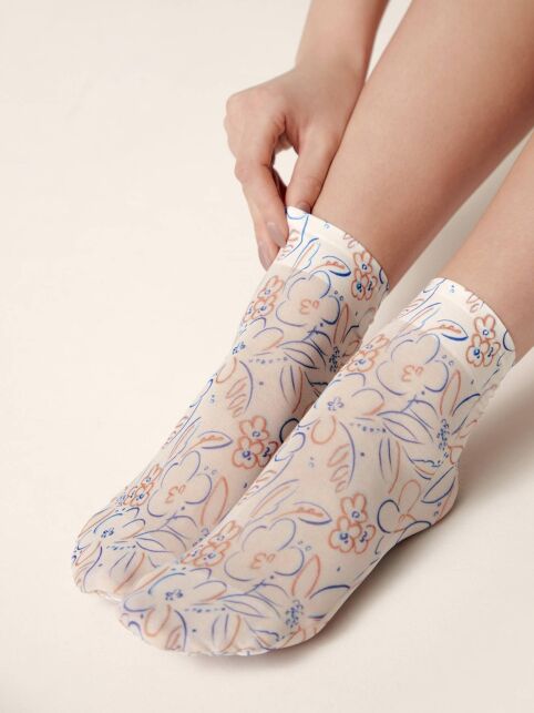 Носки с рисунком «Flowers» - купить в интернет-магазине Conte
