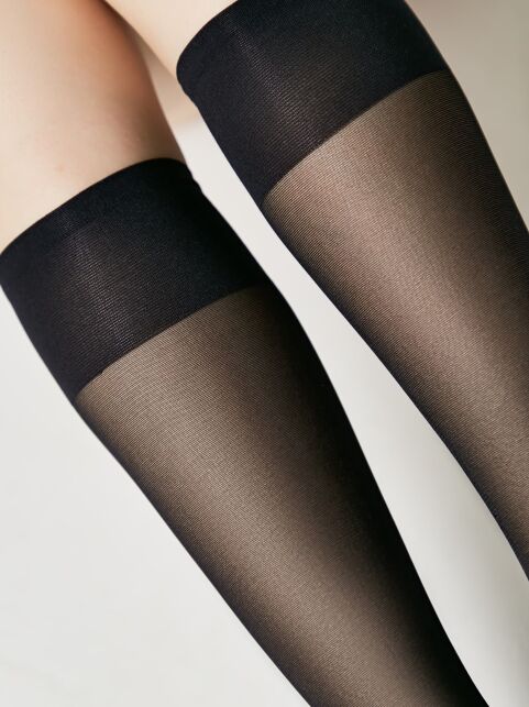 Плотные эластичные женские гольфы TENSION SOFT 40 (1 пара в упаковке) цвет неро - купить в интернет-магазине Conte