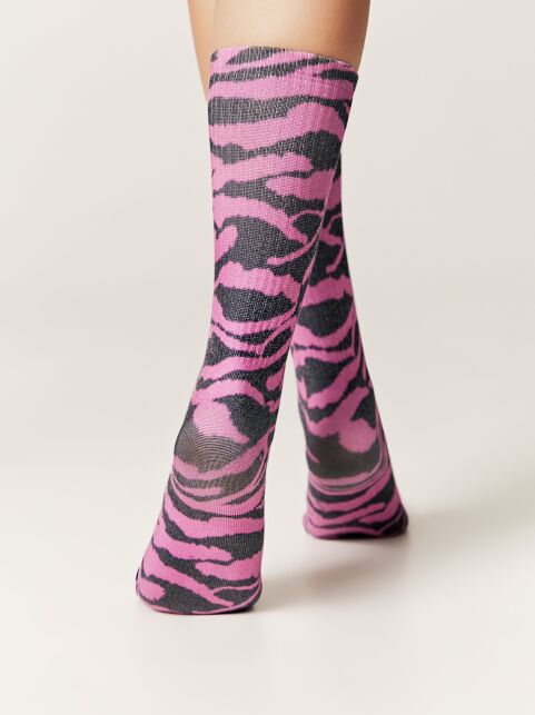 Удлиненные носки из лимитированной коллекции с анималистичным принтом, модель 670 - купить в интернет-магазине Conte