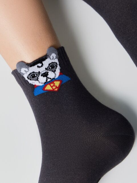 Носки из хлопка с декоративным 3D-пикотом “Bulldog” - купить в интернет-магазине Conte