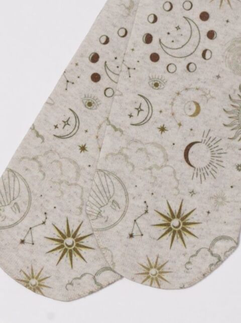 Носки с принтом из смесовой пряжи с хлопком и льном «Сosmos» - купить в интернет-магазине Conte