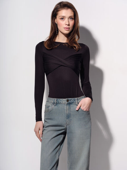 Боди с драпировкой на груди LBD 3404 - купить в интернет-магазине Conte