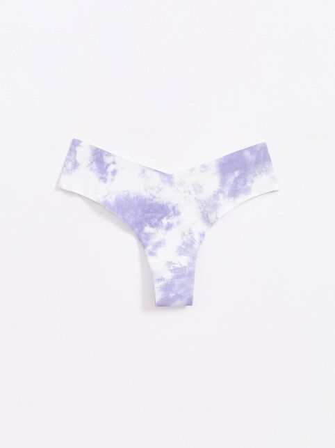 Бесшовные Трусы "бразилиана" с V-образной линией талии TIE DYE LBR 1749 - купить в интернет-магазине Conte