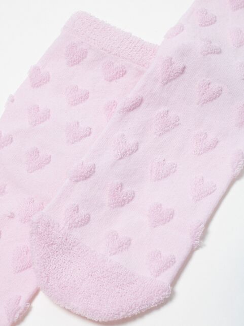 Махровые носки из хлопка с объемным рисунком «сердечки» COMFORT, модель 549 - купить в интернет-магазине Conte