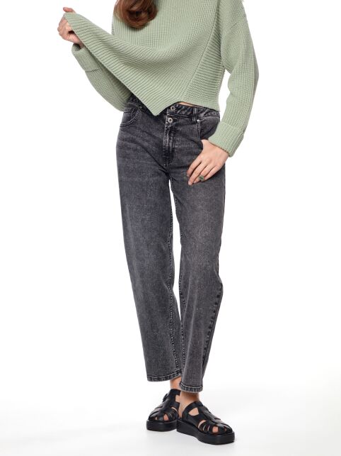 Джинсы mom из денима оксидной варки CON-590 - купить в интернет-магазине Conte