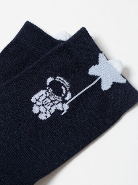 Удлиненные носки в рубчик с декоративным пикотом “Astronaut” - купить в интернет-магазине Conte