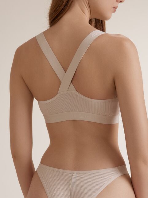 Бюстье в рубчик с перекрёстными бретелями ACTIVE SHAPE LBE 3184 - купить в интернет-магазине Conte