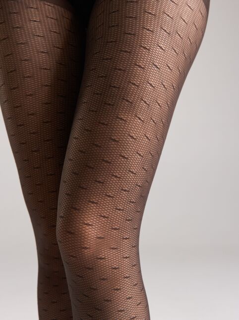 Колготки в мелкую сеточку с линиями BLUES - купить в интернет-магазине Conte