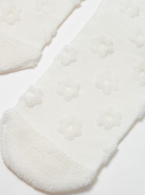 Махровые носки из хлопка с объемным рисунком «цветочки» COMFORT, модель 548 - купить в интернет-магазине Conte