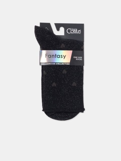 Удлиненные носки FANTASY с люрексом, модель 592 Удлиненные носки FANTASY с люрексом, модель 592 - купить в интернет-магазине Conte