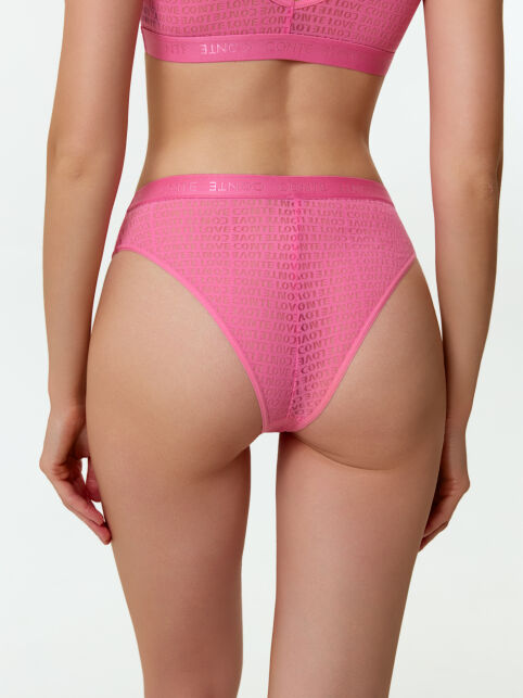 Трусы бразилиана с высокой линией талии из сеточки CONTE LOVE LBR 3172 - купить в интернет-магазине Conte