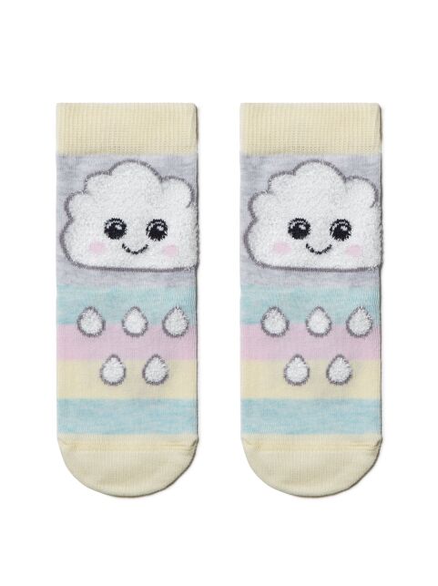 Хлопковые носки TIP-TOP с пушистым рисунком "Тучка" - купить в интернет-магазине Conte
