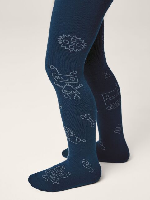 Колготки SOF-TIKI (махровые внутри) с рисунком "роботы" - купить в интернет-магазине Conte