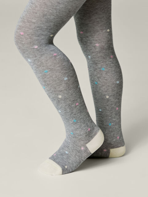 Хлопковые колготки в цветной горошек - купить в интернет-магазине Conte