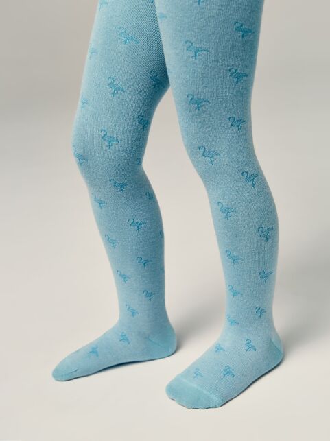 Хлопковые колготки с рисунком «фламинго» - купить в интернет-магазине Conte