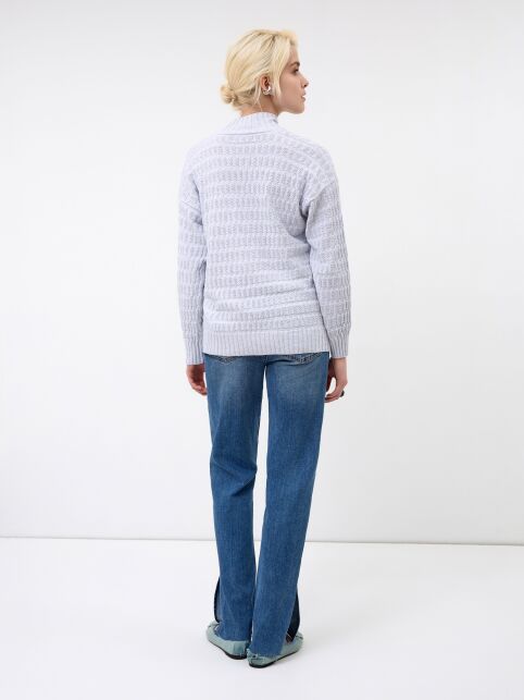 Джемпер свободного силуэта из хлопка и модала LDK 24105 - купить в интернет-магазине Conte