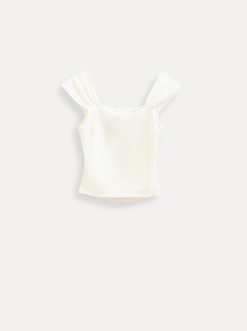 Топ с широкими бретелями и драпировкой LBL 3498 - купить в интернет-магазине Conte