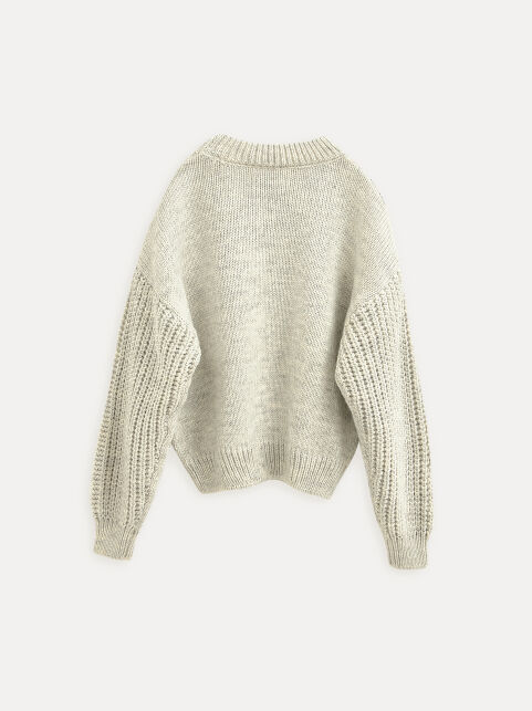 Джемпер умеренно свободного силуэта из пряжи с шерстью LDK 24137 - купить в интернет-магазине Conte