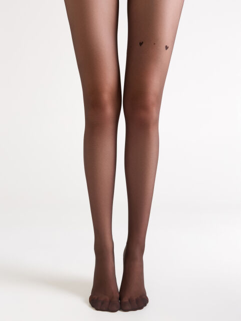 Колготки с имитацией гартера в сердечки MY SECRET - купить в интернет-магазине Conte