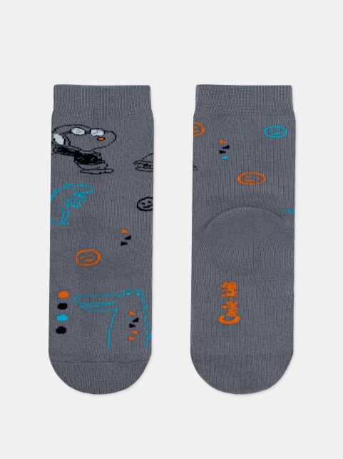 Махровые серые носки SOF-TIKI с рисунком «Фантазии» - купить в интернет-магазине Conte