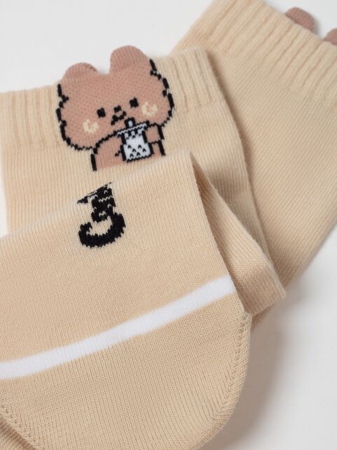 Носки из хлопка с декоративным 3D-пикотом “Bear” - купить в интернет-магазине Conte