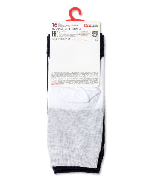 Хлопковые носки (3 пары),модель 739 - купить в интернет-магазине Conte