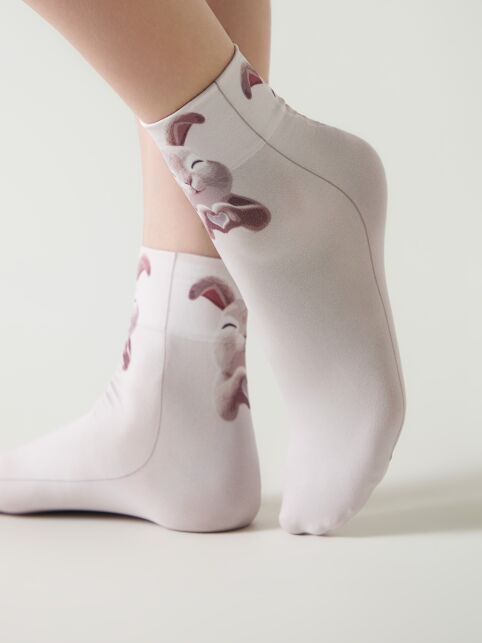 Плотные носки с рисунком «Зайчик» - купить в интернет-магазине Conte