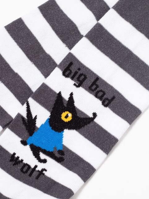 Хлопковые колготки с рисунком “Wolf” - купить в интернет-магазине Conte