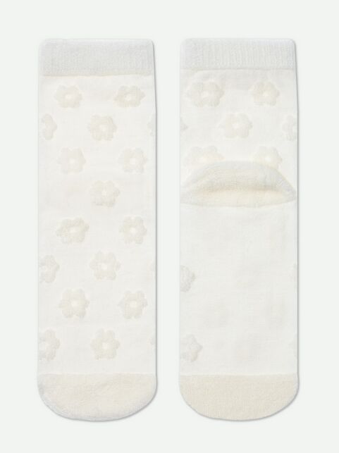 Махровые носки из хлопка с объемным рисунком «цветочки» COMFORT, модель 548 - купить в интернет-магазине Conte