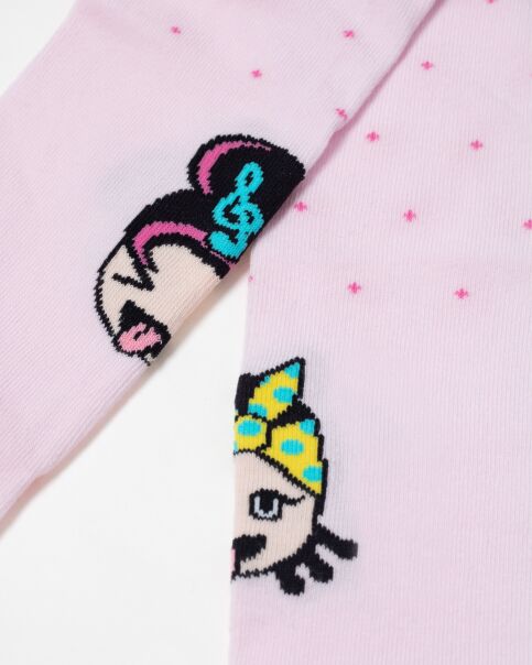 Хлопковые колготки с рисунком «OMG» - купить в интернет-магазине Conte