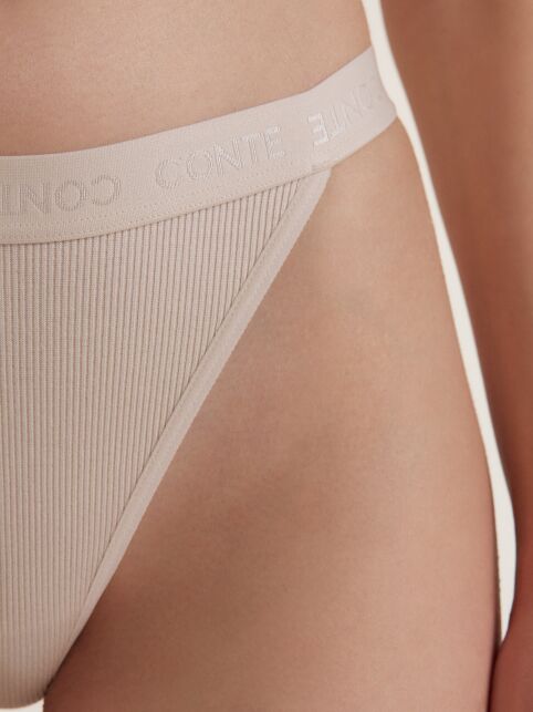 Трусы танга в рубчик из вискозы ACTIVE SHAPE LTA 3189 - купить в интернет-магазине Conte