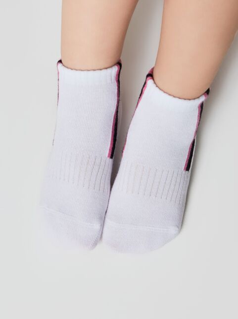 Короткие белые спортивные носки ACTIVE lycra®, модель 954 - купить в интернет-магазине Conte