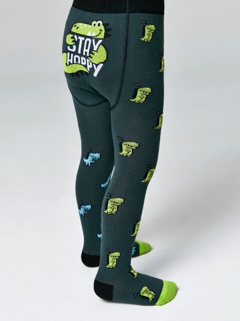 Хлопковые колготки с рисунком «Stay happy» Хлопковые колготки с рисунком «Stay happy» - купить в интернет-магазине Conte