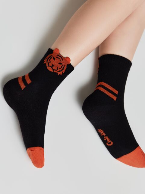 Носки из хлопка с декоративным 3D-пикотом “Tiger” - купить в интернет-магазине Conte