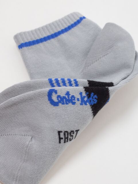 Короткие светло-серые спортивные носки ACTIVE lycra®, модель 956 - купить в интернет-магазине Conte