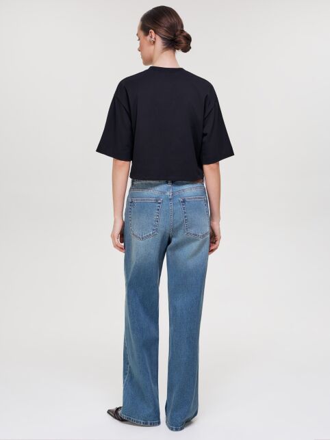 Футболка из хлопка с декоративными лентами LD 3446 - купить в интернет-магазине Conte