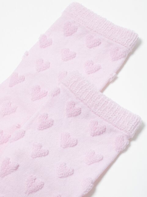 Махровые носки из хлопка с объемным рисунком «сердечки» COMFORT, модель 549 - купить в интернет-магазине Conte