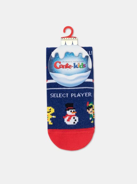 Новогодние детские носки с рисунком «Christmas game» - купить в интернет-магазине Conte
