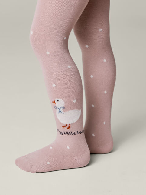 Хлопковые колготки с рисунком «Уточки» - купить в интернет-магазине Conte