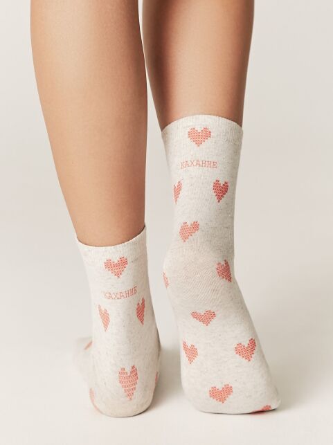 Носки из смесовой пряжи с хлопком и льном «Каханне», модель 675 - купить в интернет-магазине Conte