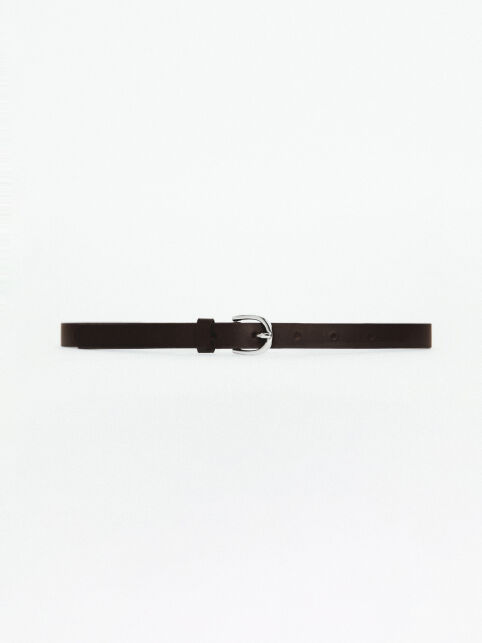 Узкий коричневый ремень из натуральной кожи CONTE 1053 Узкий коричневый ремень из натуральной кожи CONTE 1053 - купить в интернет-магазине Conte