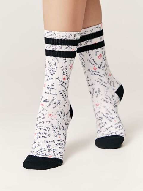 Удлиненные носки с абстрактным рисунком, модель 655 - купить в интернет-магазине Conte