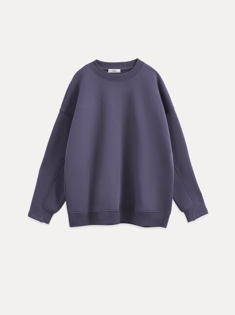 Свободный свитшот из футера с акцентными манжетами LD 3229 - купить в интернет-магазине Conte