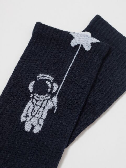 Удлиненные носки в рубчик декоративным 3D-пикотом “Astronaut” - купить в интернет-магазине Conte