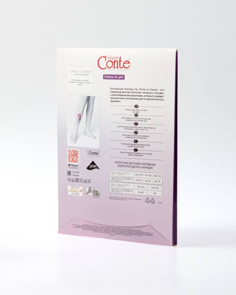 Колготки из микрофибры с рисунком и декором LOVELY - купить в интернет-магазине Conte