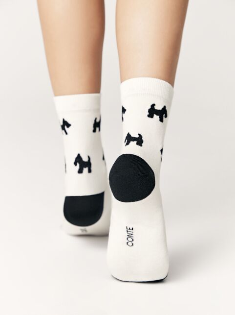 Хлопковые носки CLASSIC с рисунком «Собачки» - купить в интернет-магазине Conte