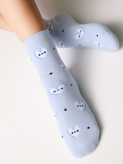 Махровые бледно-фиолетовые носки SOF-TIKI с сердечками - купить в интернет-магазине Conte