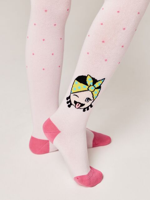 Хлопковые колготки с рисунком «OMG» - купить в интернет-магазине Conte