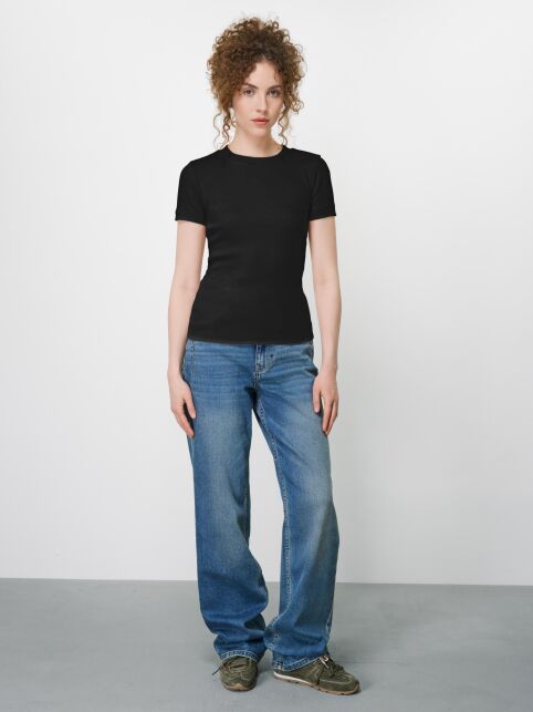 Футболка из хлопка в рубчик BASIC COLLECTION - купить в интернет-магазине Conte