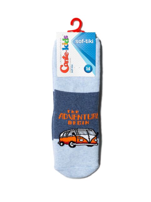 Махровые носки SOF-TIKI с отворотом и антискользящей стопой, модель 473 - купить в интернет-магазине Conte